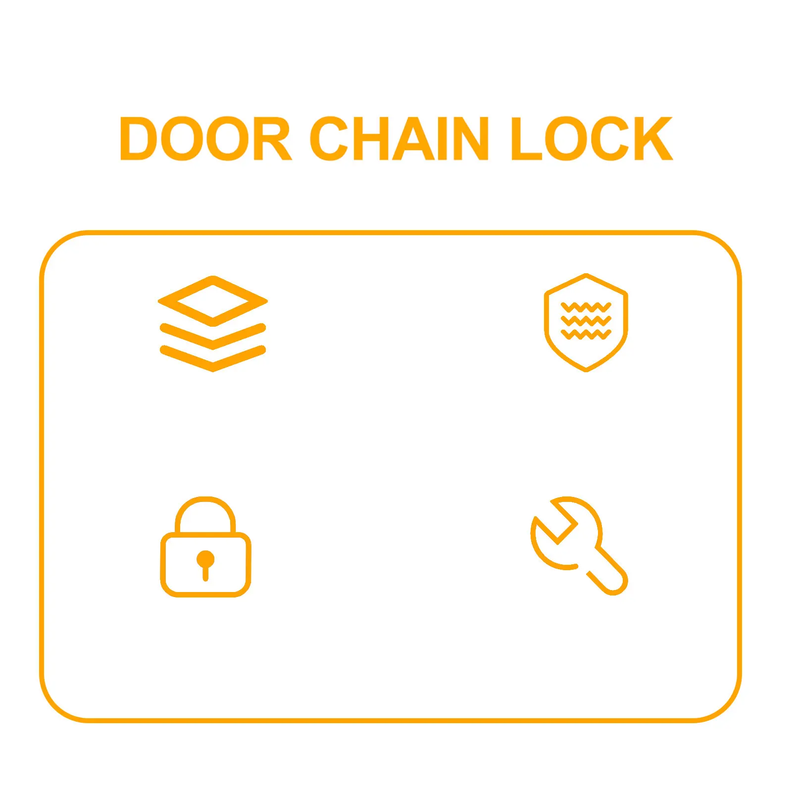 مكافحة سرقة سلسلة الفولاذ المقاوم للصدأ الثقيلة مزلاج الباب قفل الأمان للمنزل مكتب باب سلسلة مزلاج مشبك قوي #2