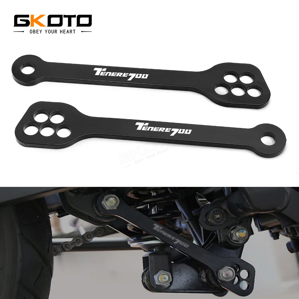 

For YAMAHA Tenere 700 T700 XTZ 700 2019 -2022 TENERE700 Motorcycle Accessories CNC Engine Bottom Modified Riser Lowering Link