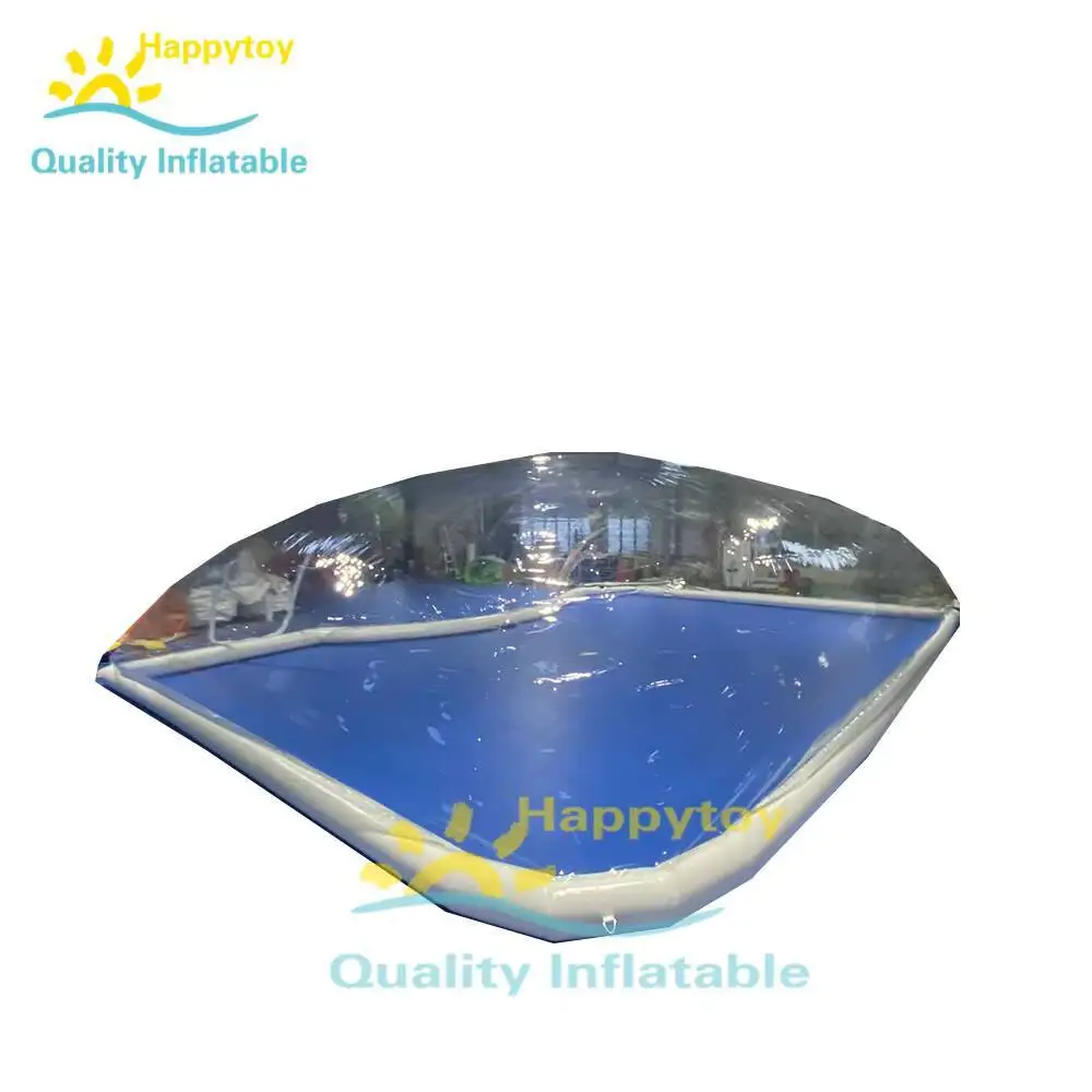 Grande barraca transparente da piscina da abóbada do ar da piscina inflável da lona do PVC