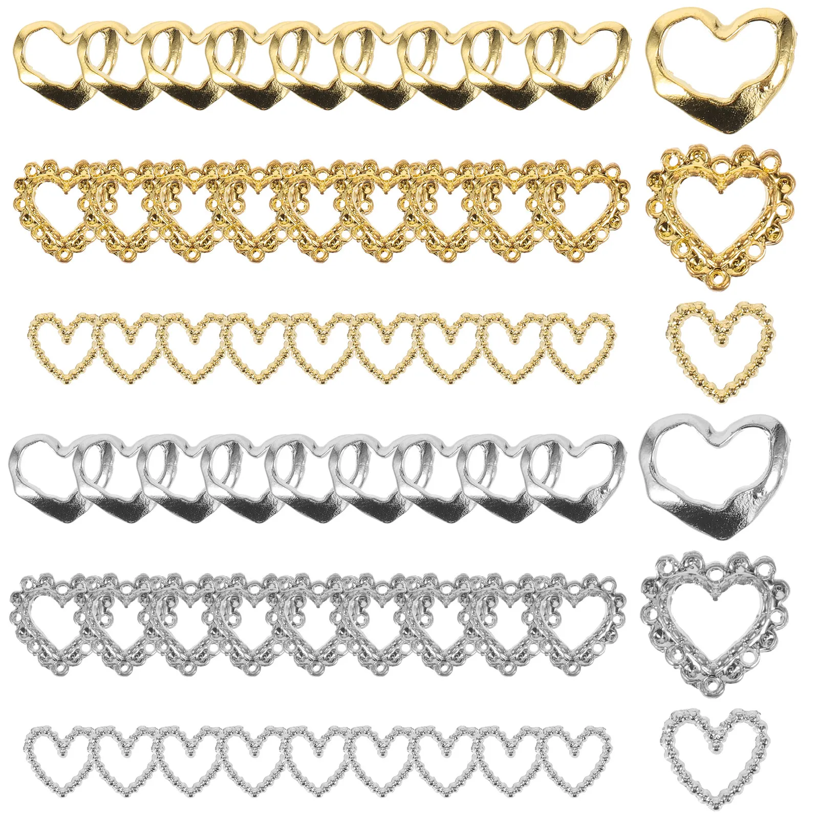 

60 шт. маленьких сердечных украшений для ногтей, изысканные принадлежности для маникюра для женщин, декор для ногтей своими руками, милые стразы для выпускного вечера, дня рождения, вечеринки