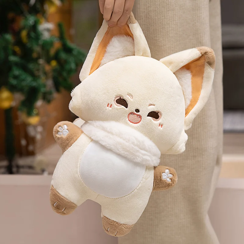 

Kawaii Fluffy Fox Plush Toys 40cm Squishy Fox Stuffed Animal Dolls Cuddle Birthday Presents