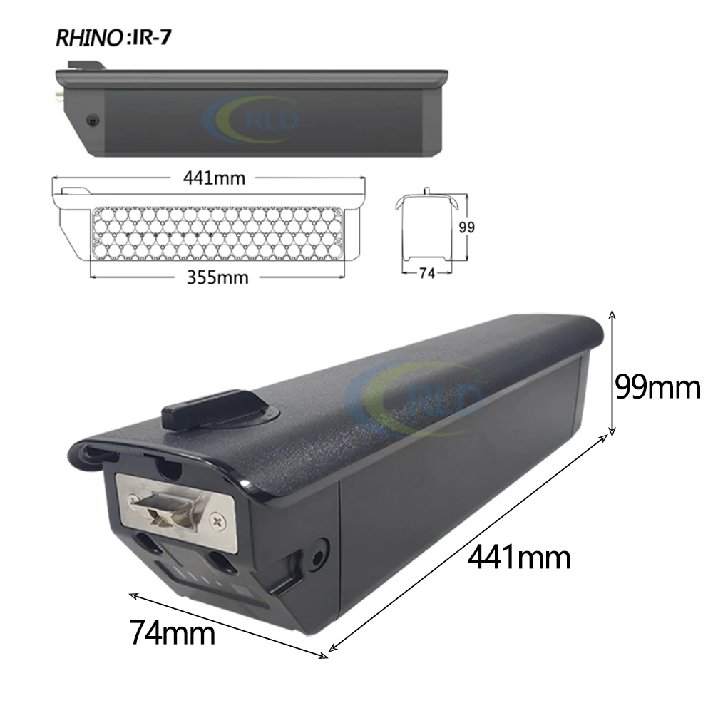 Reention E-bike Battery Rhino-7 48V 52V 15Ah 17.5Ah Li-ion battery for LX500 Tor Plus Mokwhee LX500 Tor Plus Series Battery