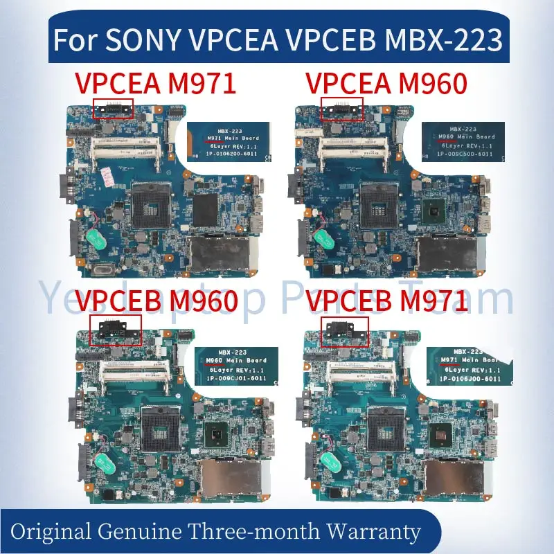 لسوني VPCEA VPCEB MBX-223 PCG-61311N Laptop Mainboard A1771573A A1794331A M971 M960 VPCEA36FM VPCEA45FJ دفتر اللوحة