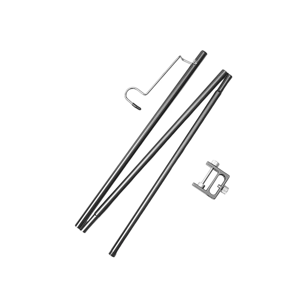 Portable Hook Pole Camping Lantern Pole For Campsite Organization Foldable Lamp Stand For Picnics Elegant Practical Look