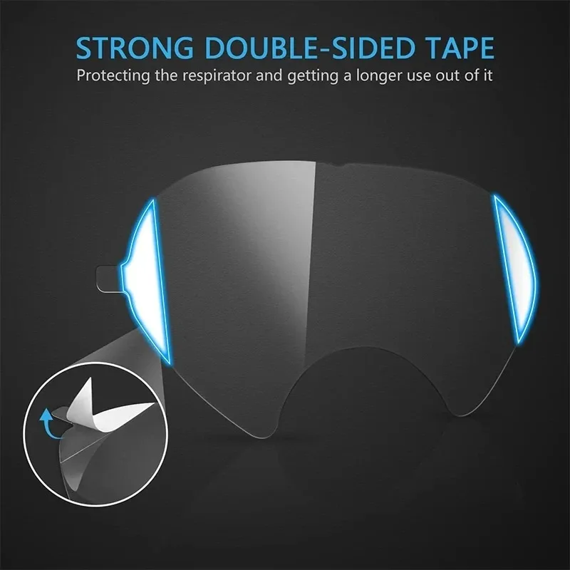 Anti Scratch 6885 Protective Lens Film Fit For 3M 6800 Respirator Painting Spraying Gas Masks Full Face Screen Protector cover