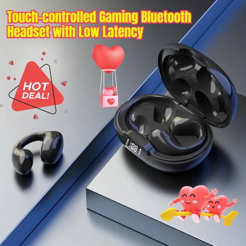 

New BH21 Clip-on Wireless Stereo TWS Touch-controlled Gaming Bluetooth Headset with Low Latency