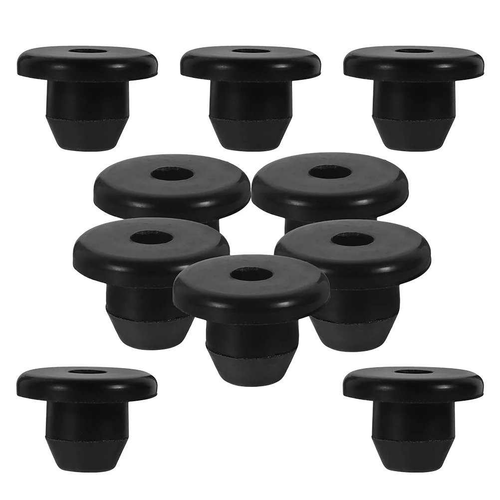 

10 Pcs Hydraulic Jack Oil Plugs Rubber Seals Black For Floor Reservoir Fill Parts Bottle Accessories