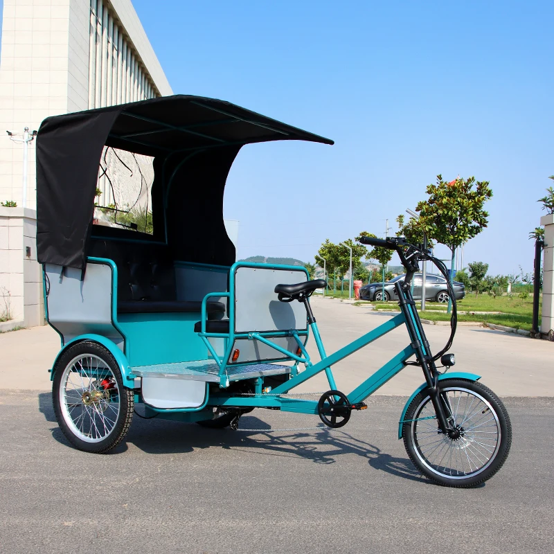 Three Wheeler  Taxi 3 Wheel Adults Bike E Trike All-Weather 3 Wheel Electric Passenger Tricycle for Sale