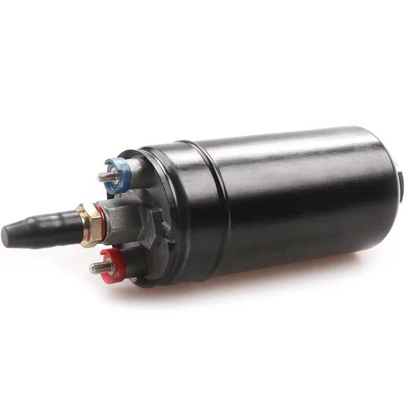 0580254044 Universal 12V Aluminum Inline External Electric Fuel Pump for Supercharged Engines Black FP-1033