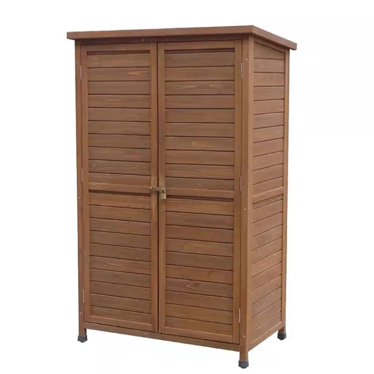 

2026 organize tools shoe cabinet outdoor Garden Courtyard Balcony wood Large storage Locker Tool box shed cleaning collection sh