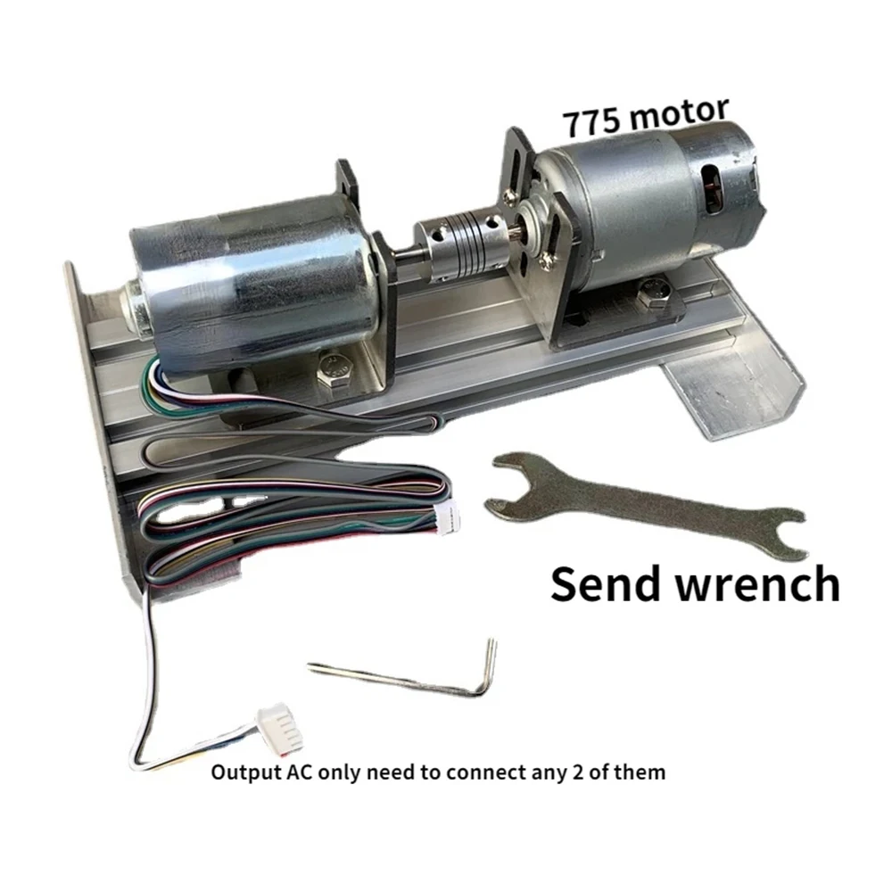 

Permanent Magnet Brushless Motor Generator Set output AC 220V Double Bearing Silent Inner Rotor DC High Voltage DC 12V Motor 775