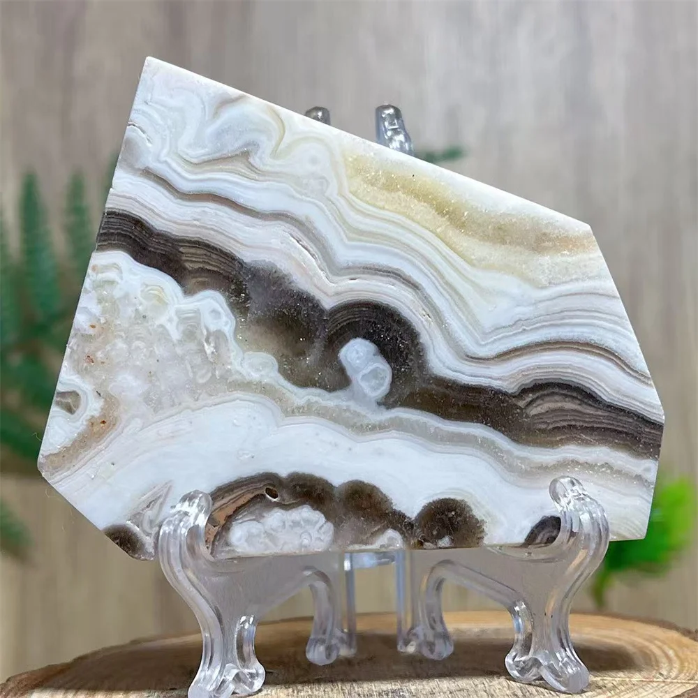 Crystal Natural Agate Slab Stone Quartz Carving Specimen Reiki Gemstone Healing Minerals Witchcraft