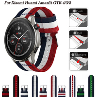 22mm Smartwatch Bracelet For Xiaomi Huami Amazfit GTR 3 3 Pro Strap Nylon Smart Watch Bands for Amazfit GTR 4/2/2E/GTR 47mm Belt