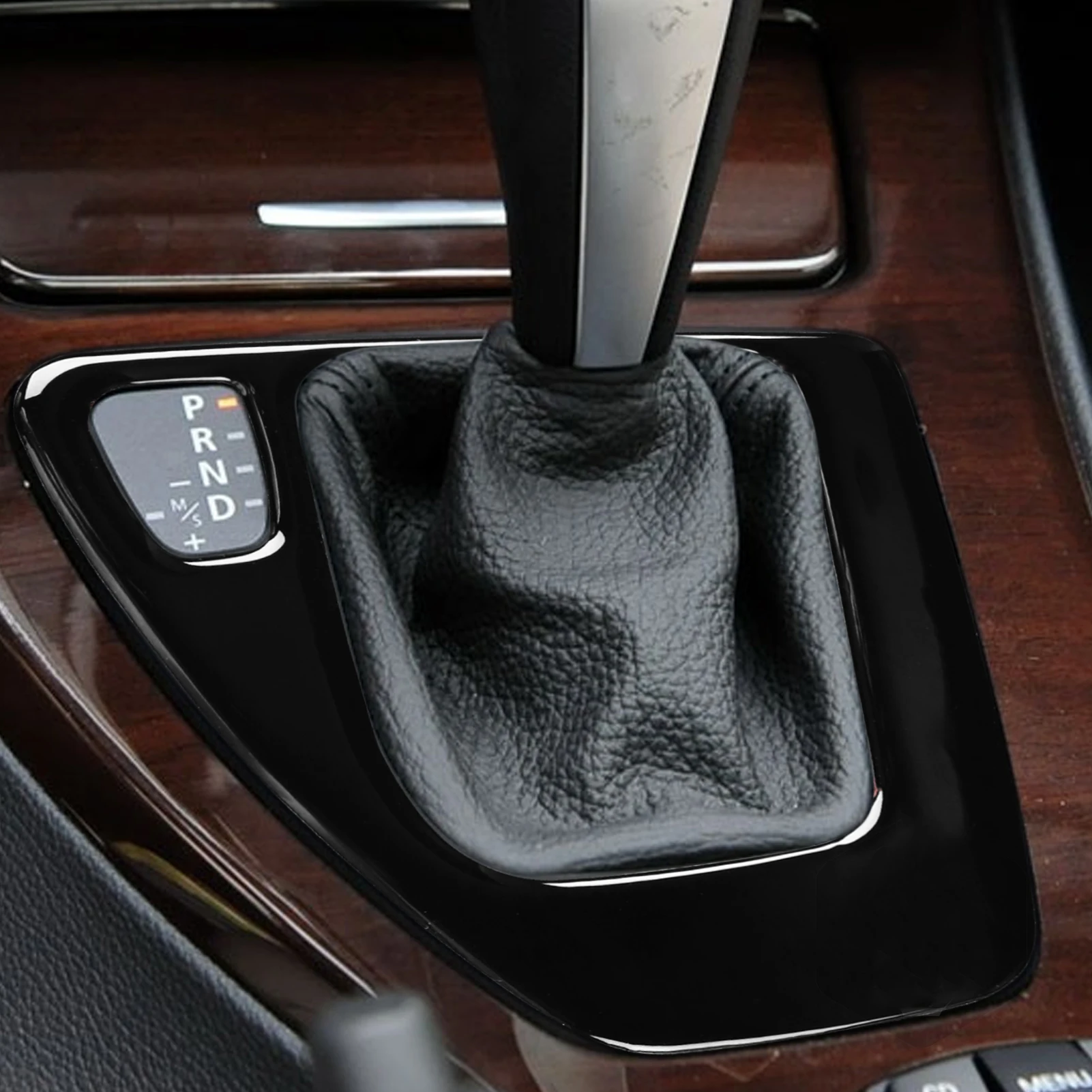 For BMW 3 Series E90 E92 2005-2008 2010 2011 2012 Accessories Black Car Interior Gear Shift Panel Decal Decorative Cover Trim
