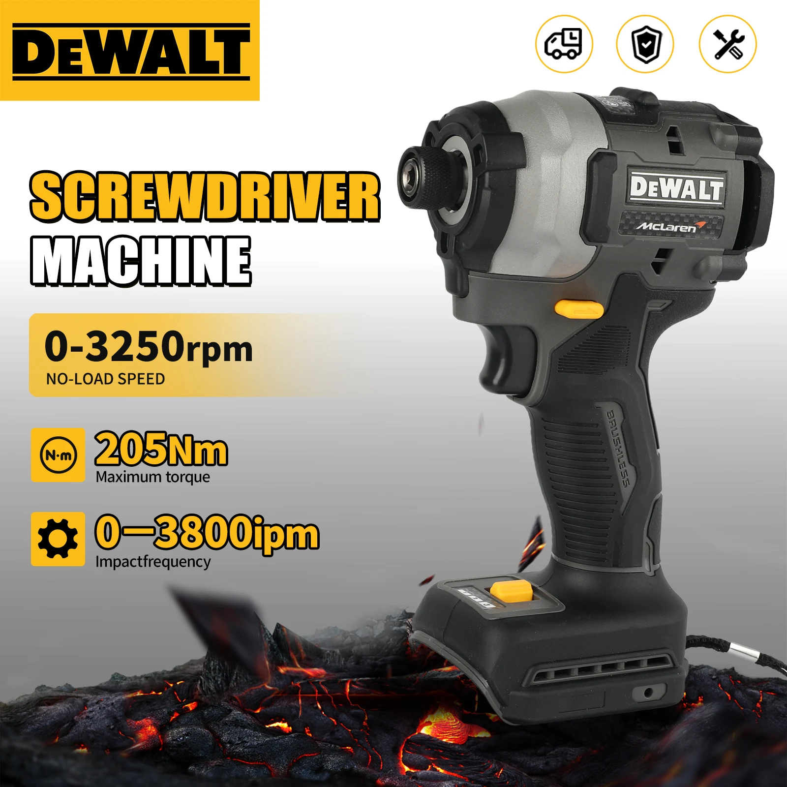 dewalt-dcf85m-18v-brushless-impact-driver-3250rpm-205nm-max-torque-built-in-led-light-wood-construction-diy-fastening-tools