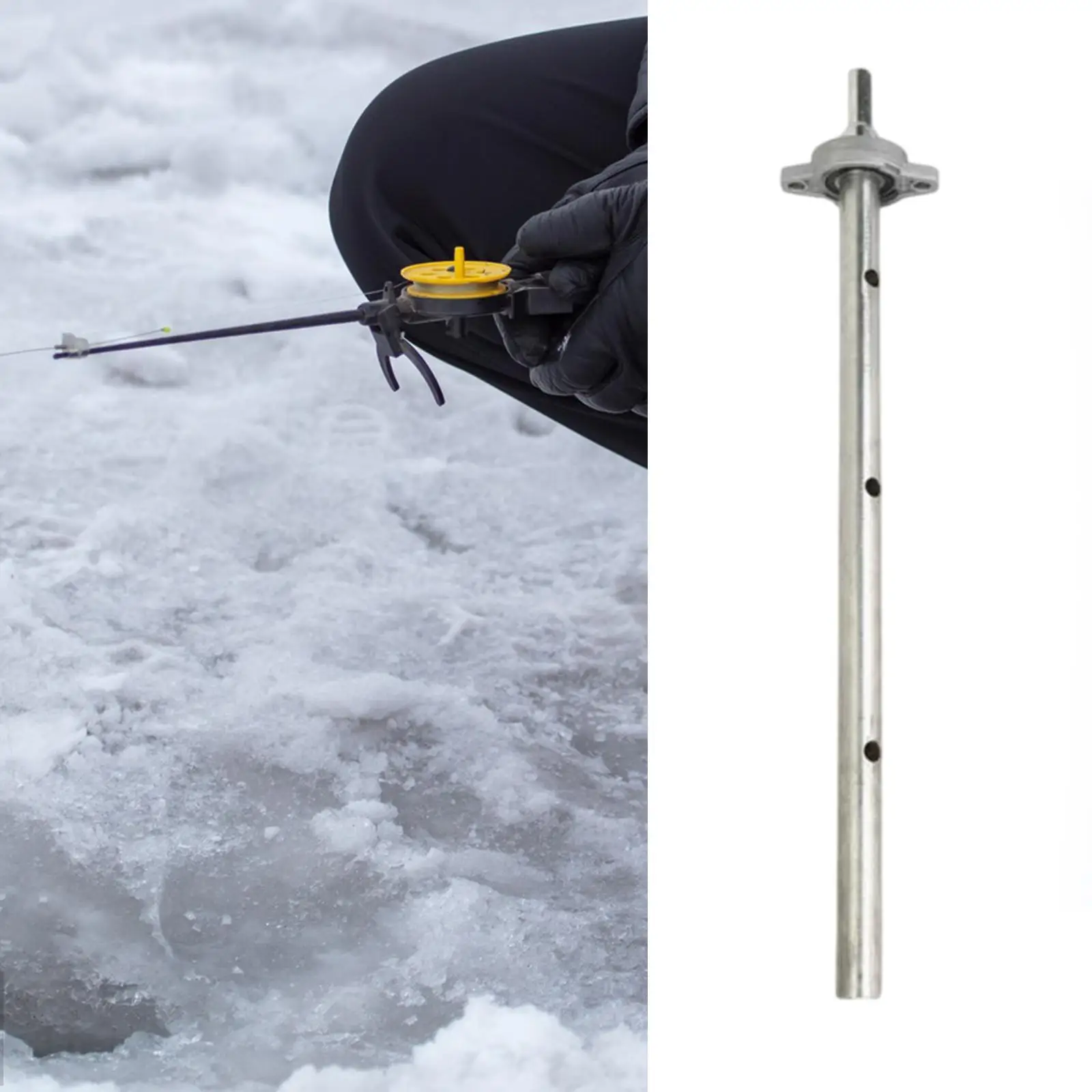 Ice Drill Auger Extension Rod Ice Insert Ice Burrowing Sturdy 50 cm Ice Drill