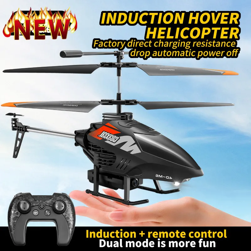 RC Helicopter with Altitude Hold 3.5 Channel Remote Control Aircraft Model Outdoor Toy Remote Control Helicopter for Kids