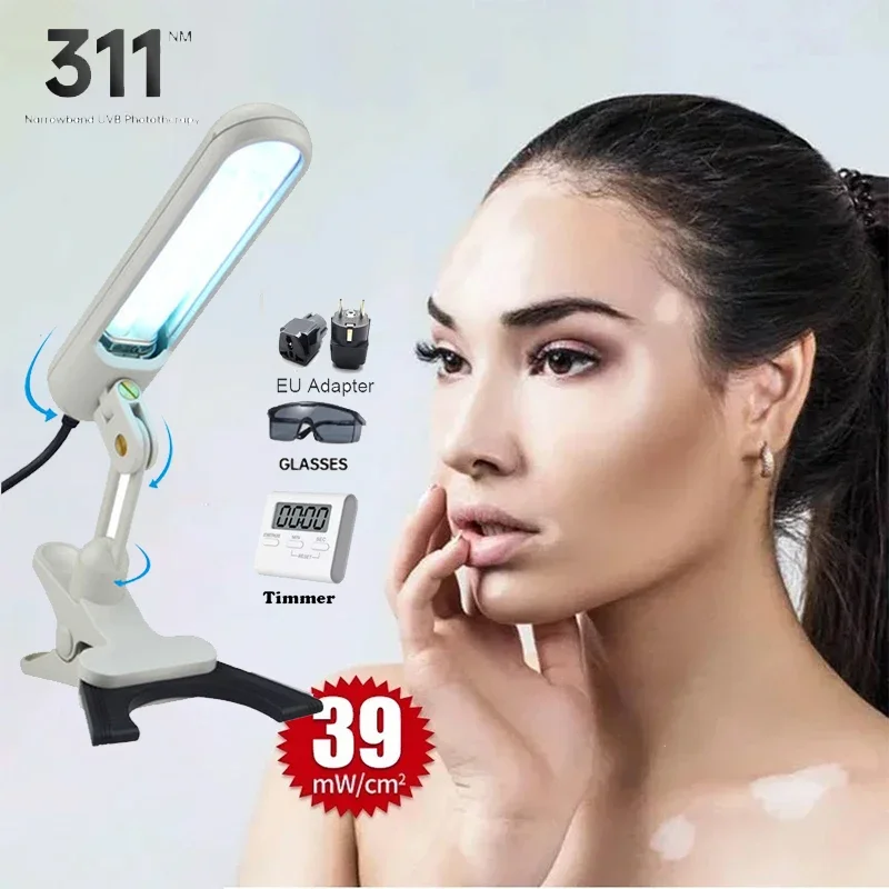 

Premium 311nm UVB Phototherapy Lamp Base for Vitiligo Psoriasis Eczema with Precise Dosage Control - Top Choice for Skin