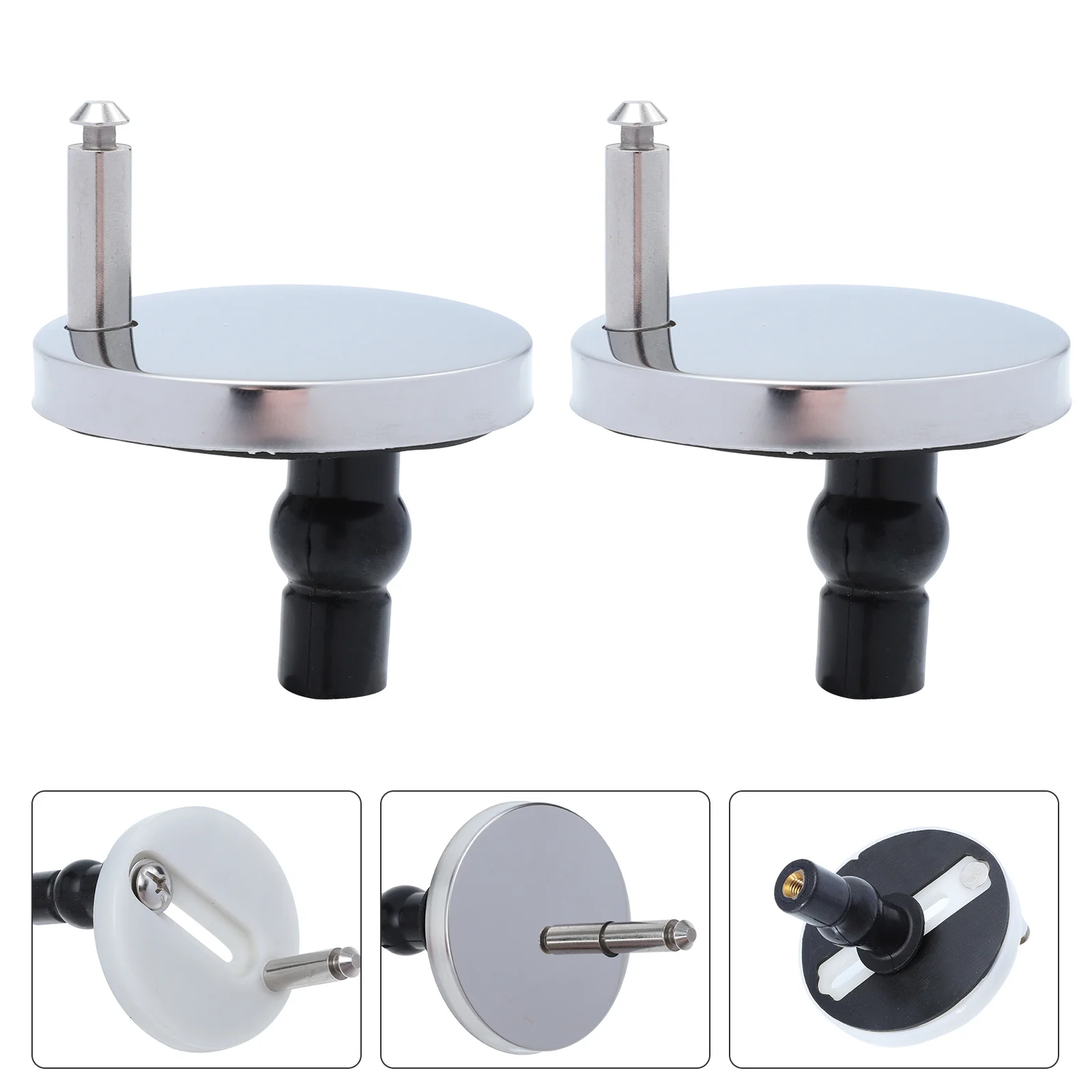 

2pcs Seat Screws Set Universal Fixing Bolts Replacement Toilet Seat Accessories Strong Durable Toilet Lid Fixings Kit