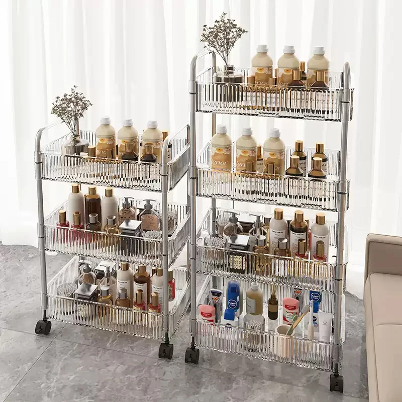 

&cCustomized Modern Design Acrylic Storage Rack and Snack Cart OEM/ODM Furniture for Mall Use Customized Furniture Manufacturer
