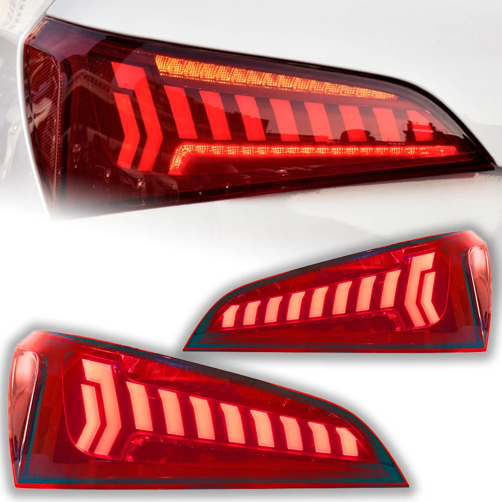 Car Lights for Audi Q5 Led Tail Lamp 2008-2018 Q7-Design Dynamic Signal Tail Light Animation Rear Stop Brake Reverse Accessories