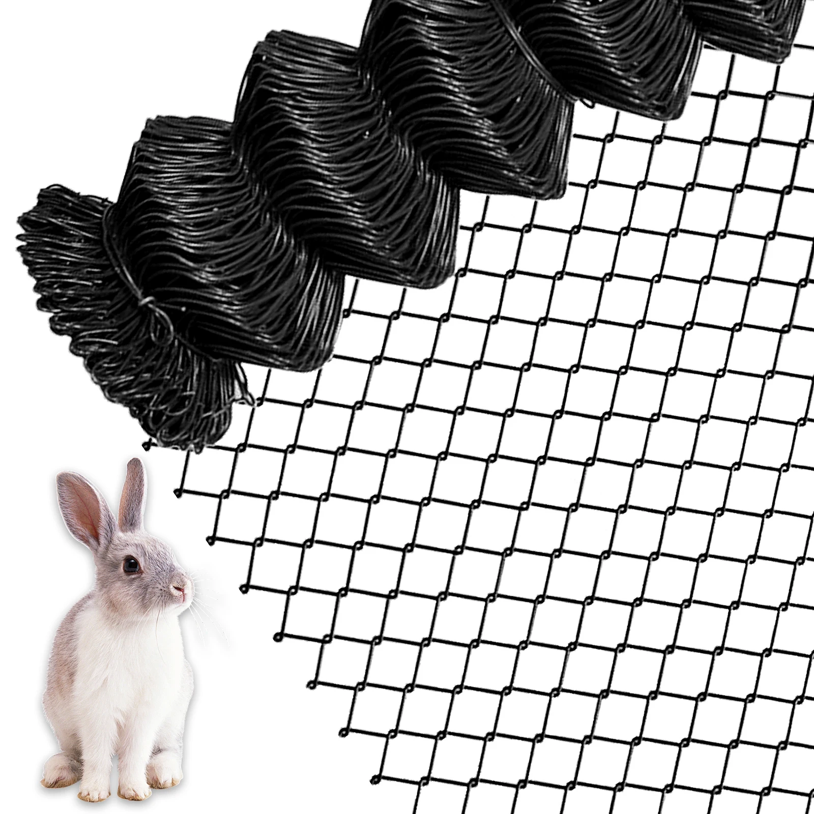 Customized 2in X 2in X 6ft X 50ft 10Gauge PVC Coated Chain Link Fence Diamond Mesh Galvanized Fencing Wire Roll