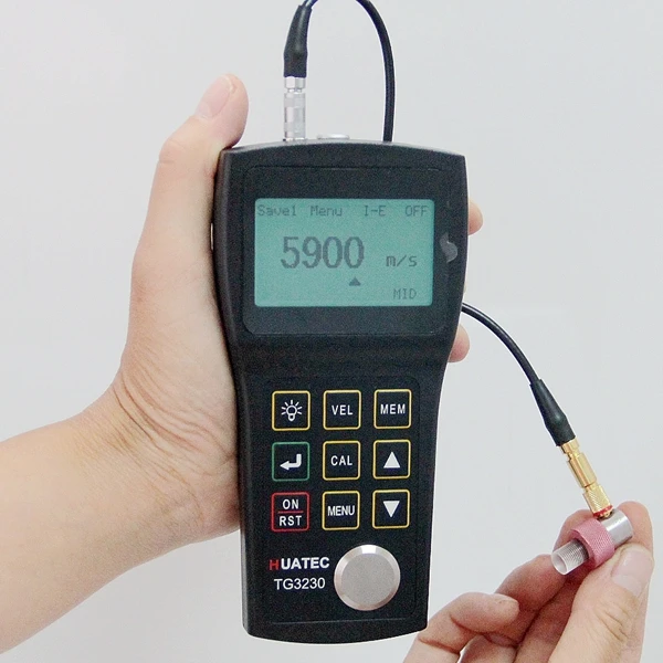 High Precision Ultrasonic Metal Thickness Gauge TG3230 with Single Delay Probe