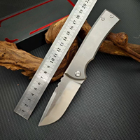 Bestseller Redeemer Folding Knife D2 Steel Blade Titanium Alloy Handle Survival Emergency and Daily Use Cutting Knife Men's Gift