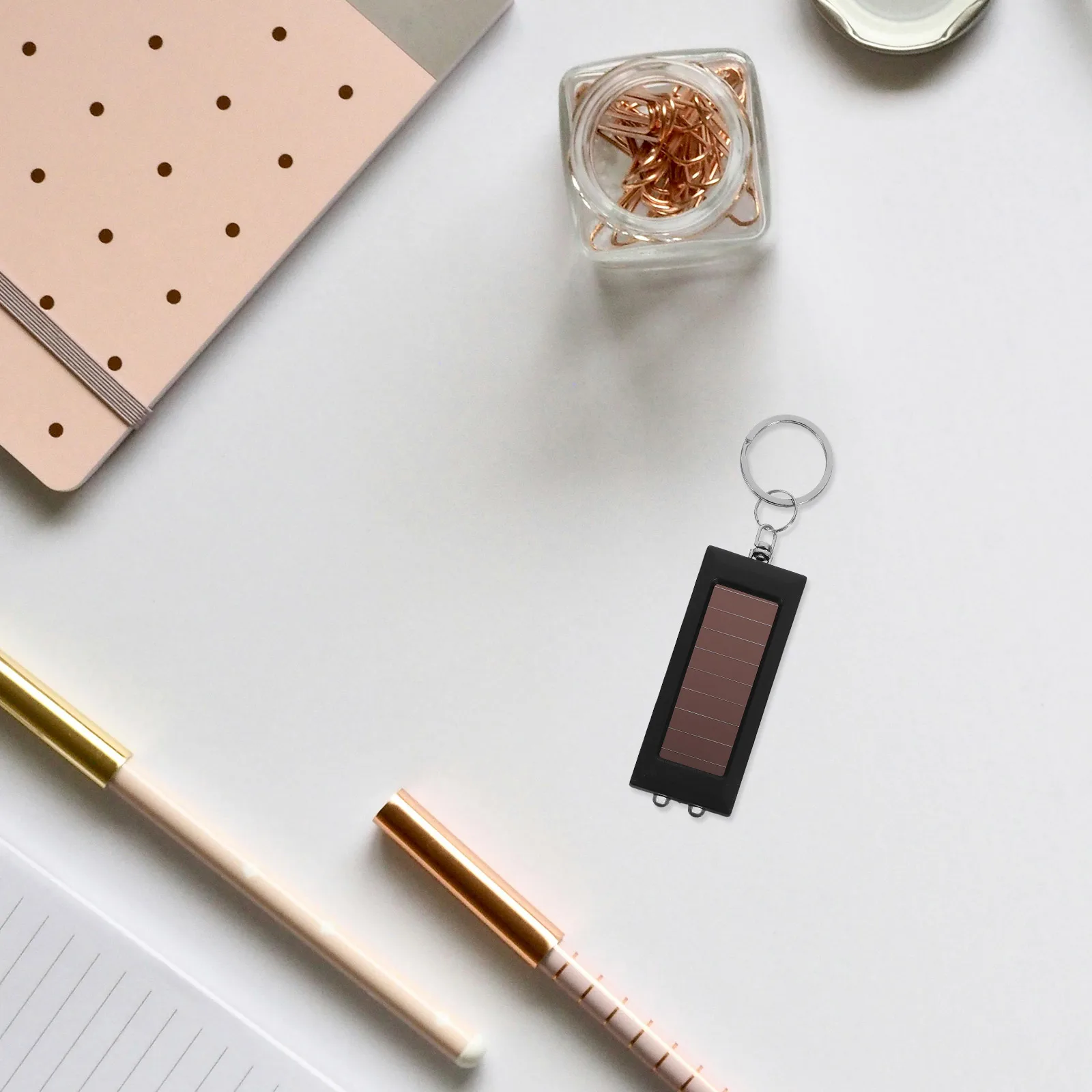 

Solar Torch Hiking Keychain Flashlight Keychains Camping Emergency Small Car Compact