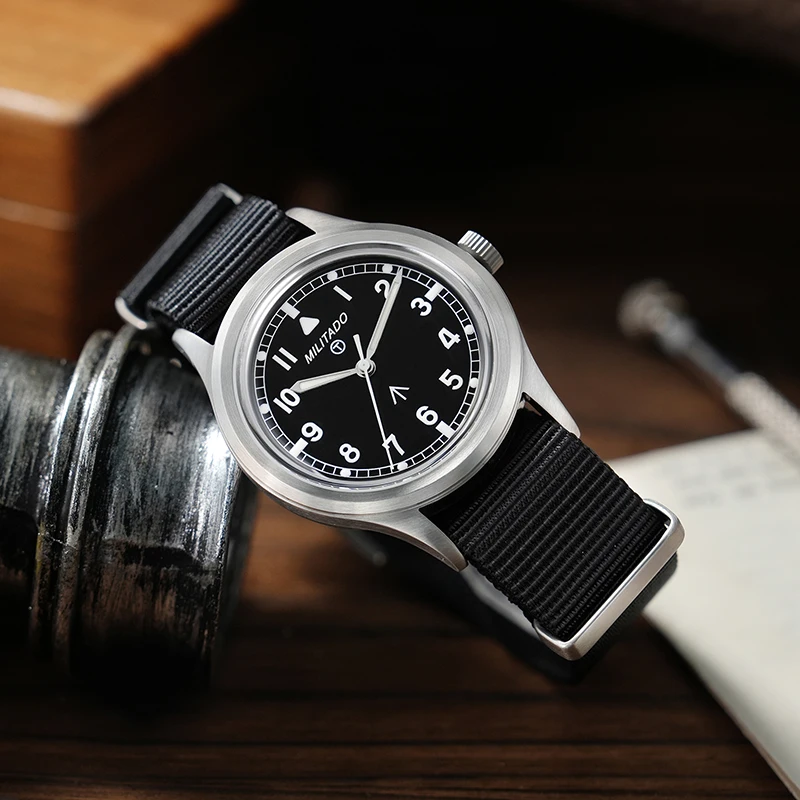 Militado ML22 Limited Edition Quartz Watch Miyota 2035 Movement K1 Glass Vintage Watch BGW9 C3 Luminous 10Bar Men's Watch