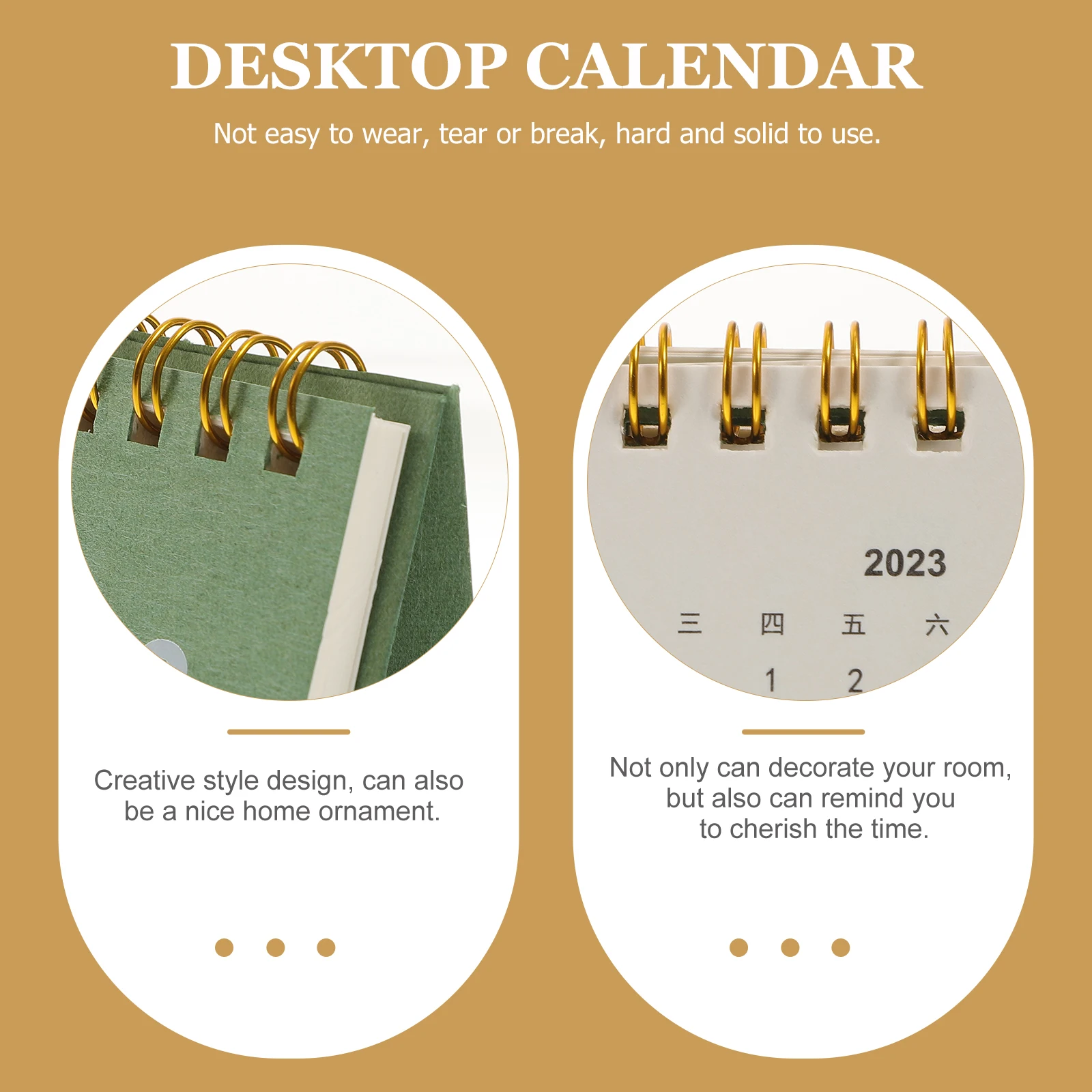 

Calendar Mini Paper Desktop Small and Fresh Lightweight Calendars Home Decor Office Monthly