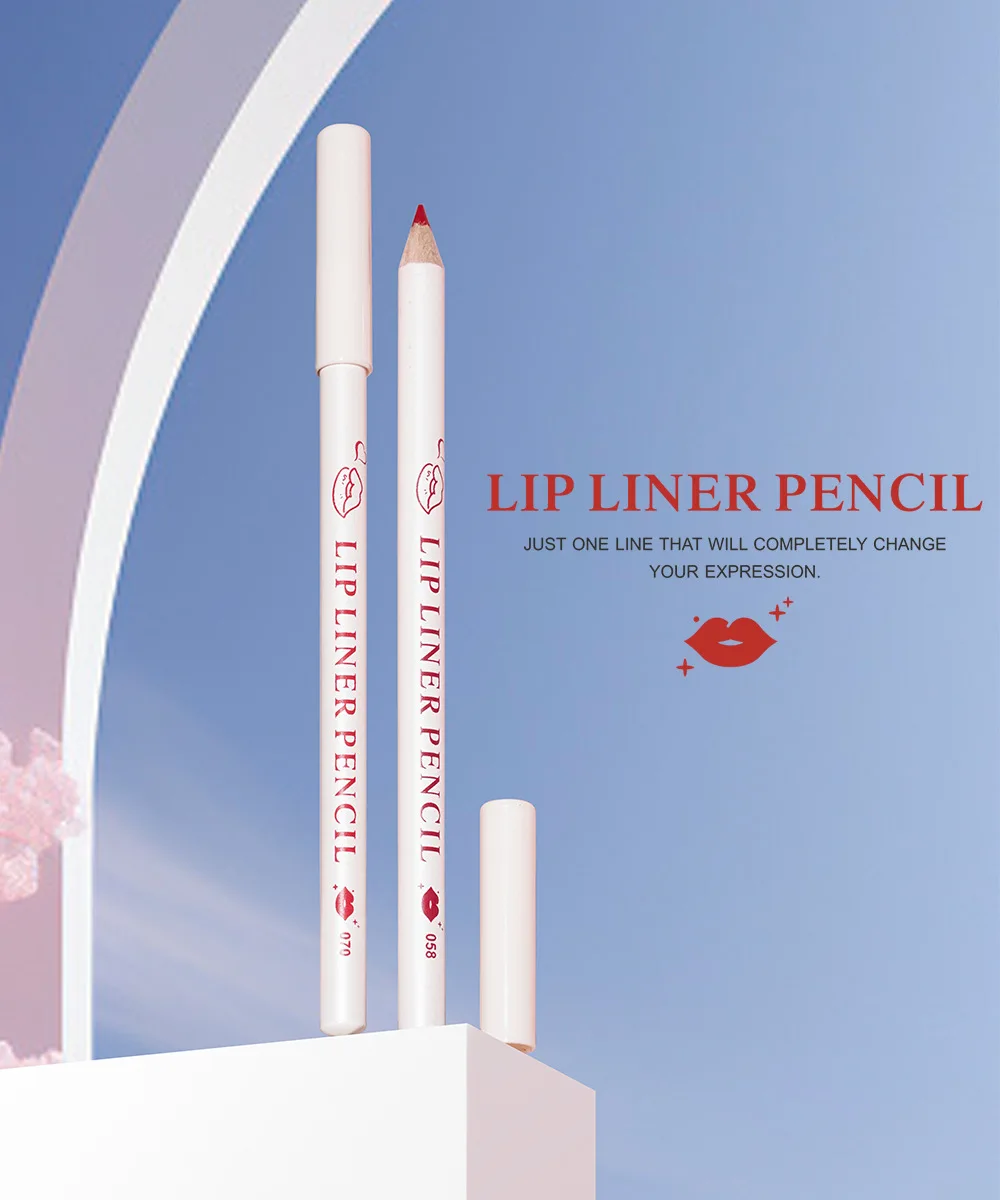 Menow 12 colori Lip Liner stereoscopico sviluppo del colore impermeabile, anti-sudore, senza sbavature idratante e finitura del tono della pelle