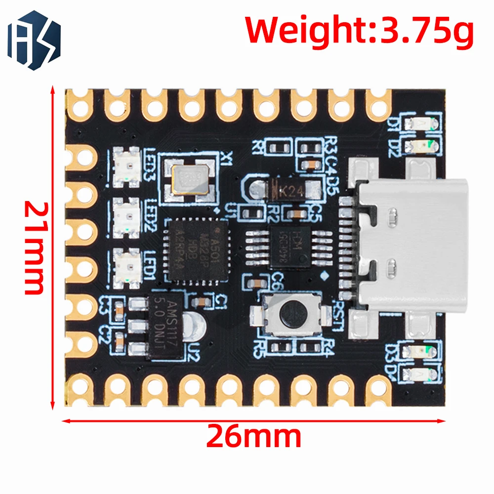 nano mini ultra small type-c development board atmega328p chip ch340 serial port for arduino