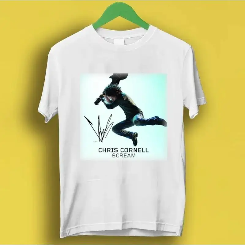 Chris Cornell Scream Graphic Yellow Autograph T-Shirt