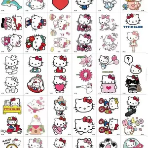 ملصق وشم مؤقت للأطفال ، لون مقاوم للماء ودائم ، شخصيات كرتونية سانريو ، كورومي ، مرحبا كيتي ، هدايا لطيفة أعلى 10 بيع الأم والطفل الوشم - No5