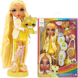 New Surprise Doll Rainbow High Sunny Madison Fashion Doll with DIY Sparkle Slime Great Toy Gift for Girls