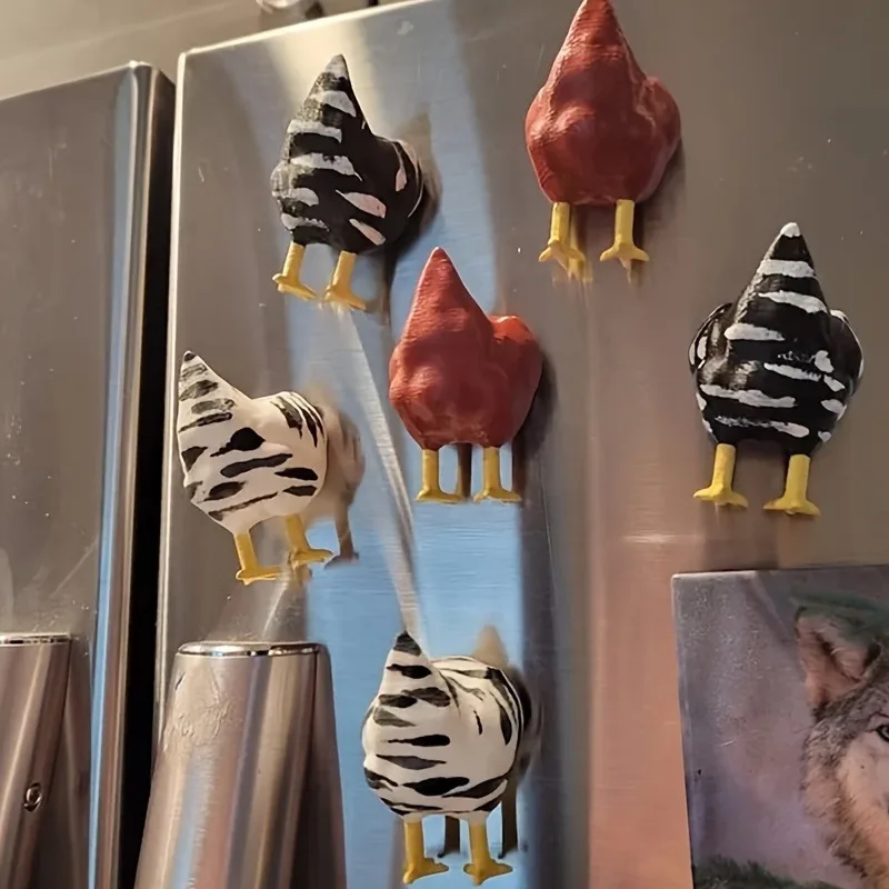 1/3PCS Fridge Magnets for Kitchen Chicken Butt Design Gift Decor for Christmas Home Decor Magnetic Decorative