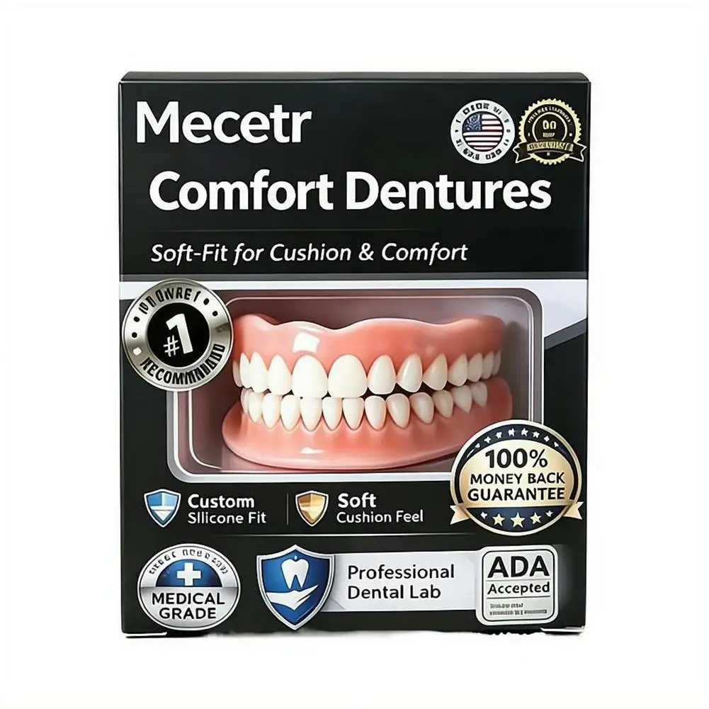 Prothèses dentaires complètes naturelles, supérieures et inférieures, en silicone, fausses dents, orthodontie, ajustement confortable, confiance instantanée, sourire, soins bucco-dentaires pour hommes et femmes