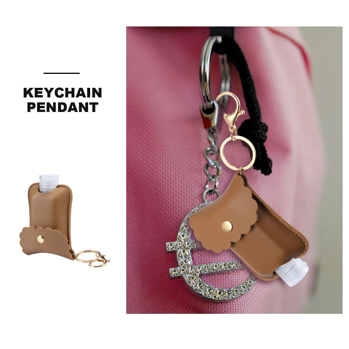 

Disinfectant Fluid Bottle Cover Key Chain Travel Bottles Pendant Portable H Washing Gel Perfume Storage Gifts