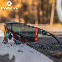 ROCKBROS Cycling Glasses Photochromic HD Polarized Full Frame Sunglasses Stain-Resistant Lens Bicycle Outdoor Sports Eyewear
