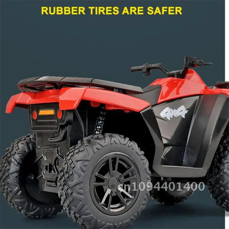 1:36 Alloy ATV Motorcycle Model Diecasts Metal Toy Beach All-Terrain Off-Road Motorcycle Motorcycle Model Simulation Kids Gifts