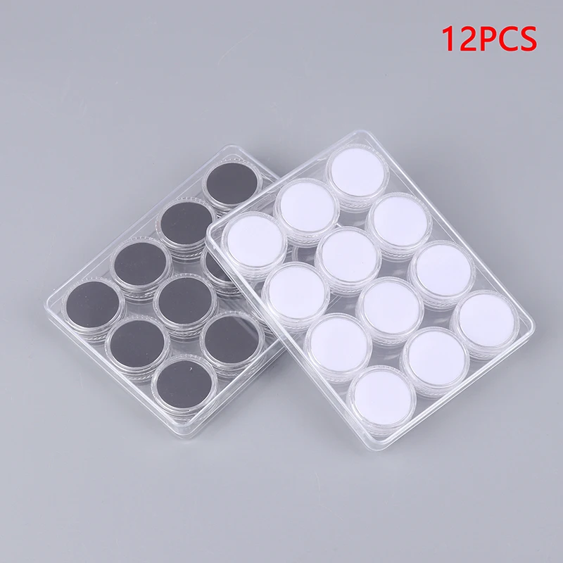 Acrylic Transparent Round Gemstone Display Collection Storage Box Jewelry Gems Loose Diamond Container Organizer Case With Lid