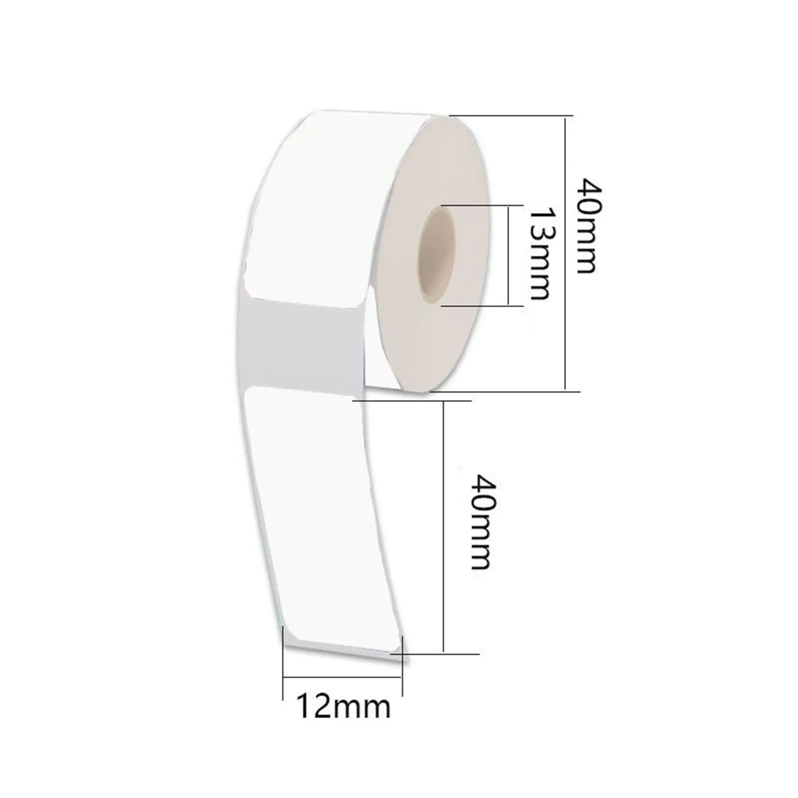 Multi Purpose Thermal Stickers, Endereço Código de Barra, Preço, Mailing, Commercial Grade, Branco, 12mm x 40mm, 160 Labels, 4Pcs