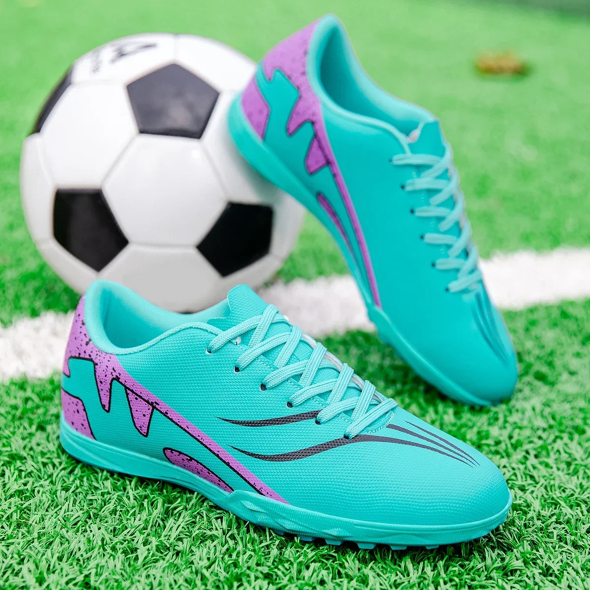 Nuevos zapatos de fútbol para hombres, botas de fútbol cómodas TF/FG, zapatillas profesionales antideslizantes para niños, zapatillas deportivas para partidos Unisex