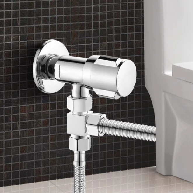 

Faucet Inlet Valve G1/2 Brass Triangle Valve Heater Water Stop Valve Bathroom Toilet Washing Machine Universal Switch