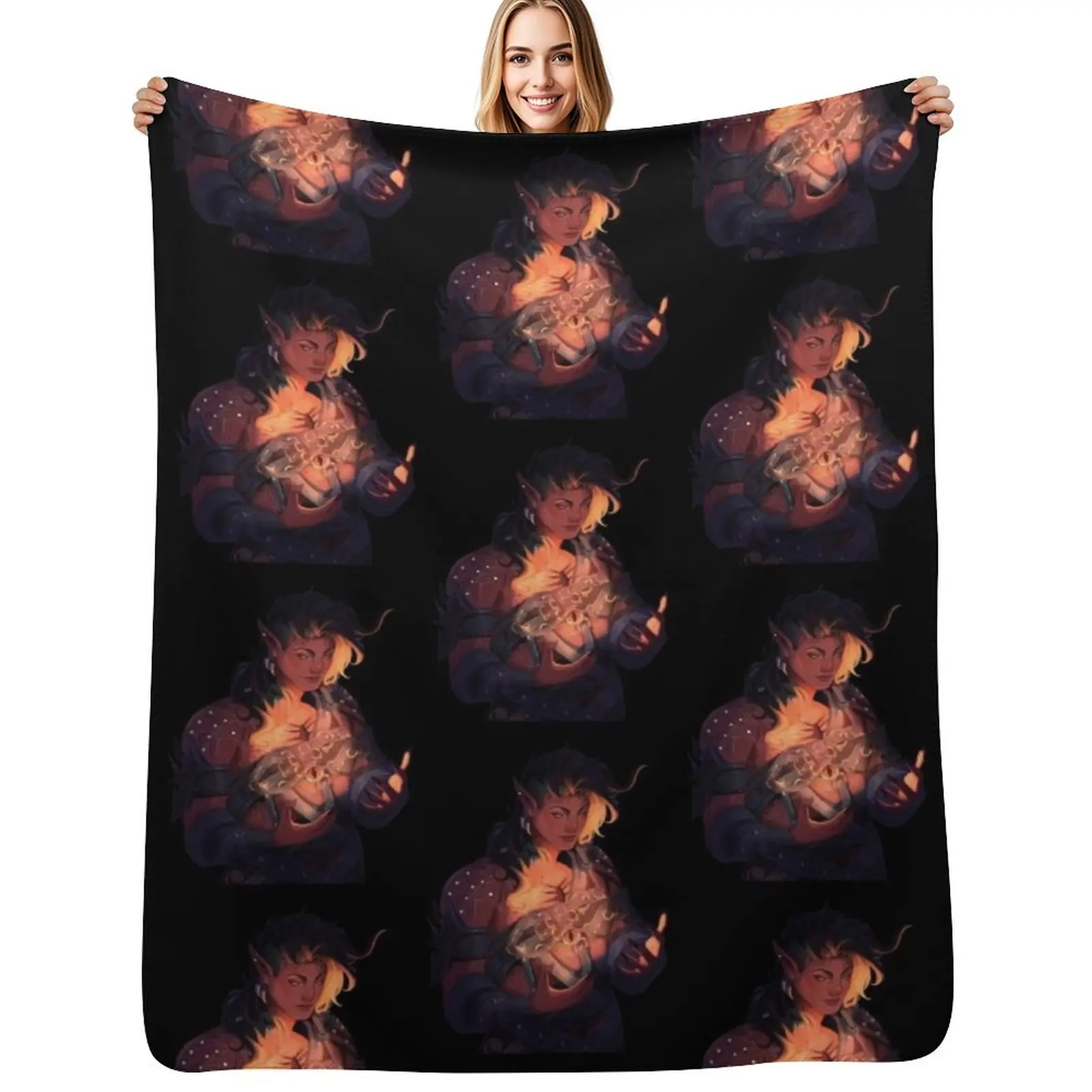 

Karlach Gentle Throw Blanket Summer Cool Breathable Blanket for Sleeping