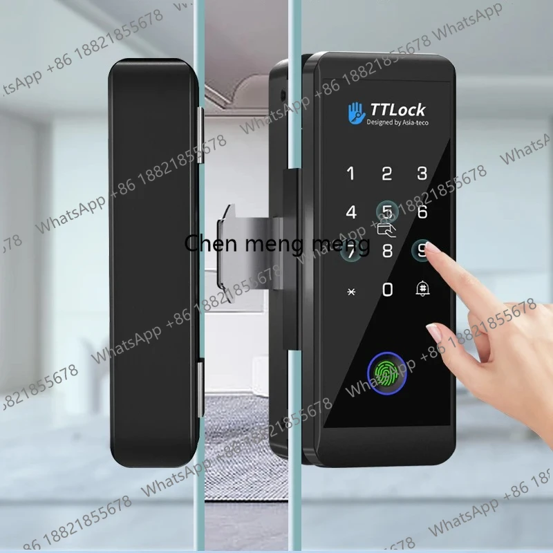 

JDS6 TTLOCK APP Sliding Glass/Wood Fingerprint Lock Bluetooth Biometric Electronic Office Password 13.56Mhz RFID Keyless Unlock
