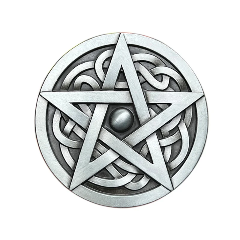 Celtic knot five-pointed star belt buckle