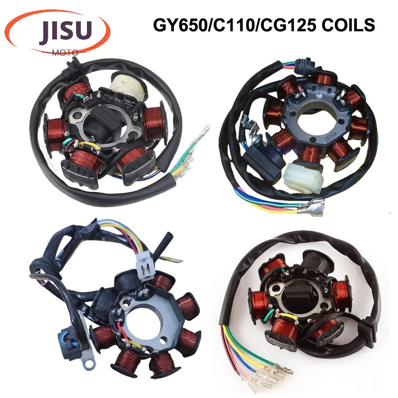 

Motorcycle Ignition Stator Magneto Coil For GY6 49cc 50cc 110cc 125cc 150cc 139QMB 147QMD 152QMI 157QMJ Scooter Moped