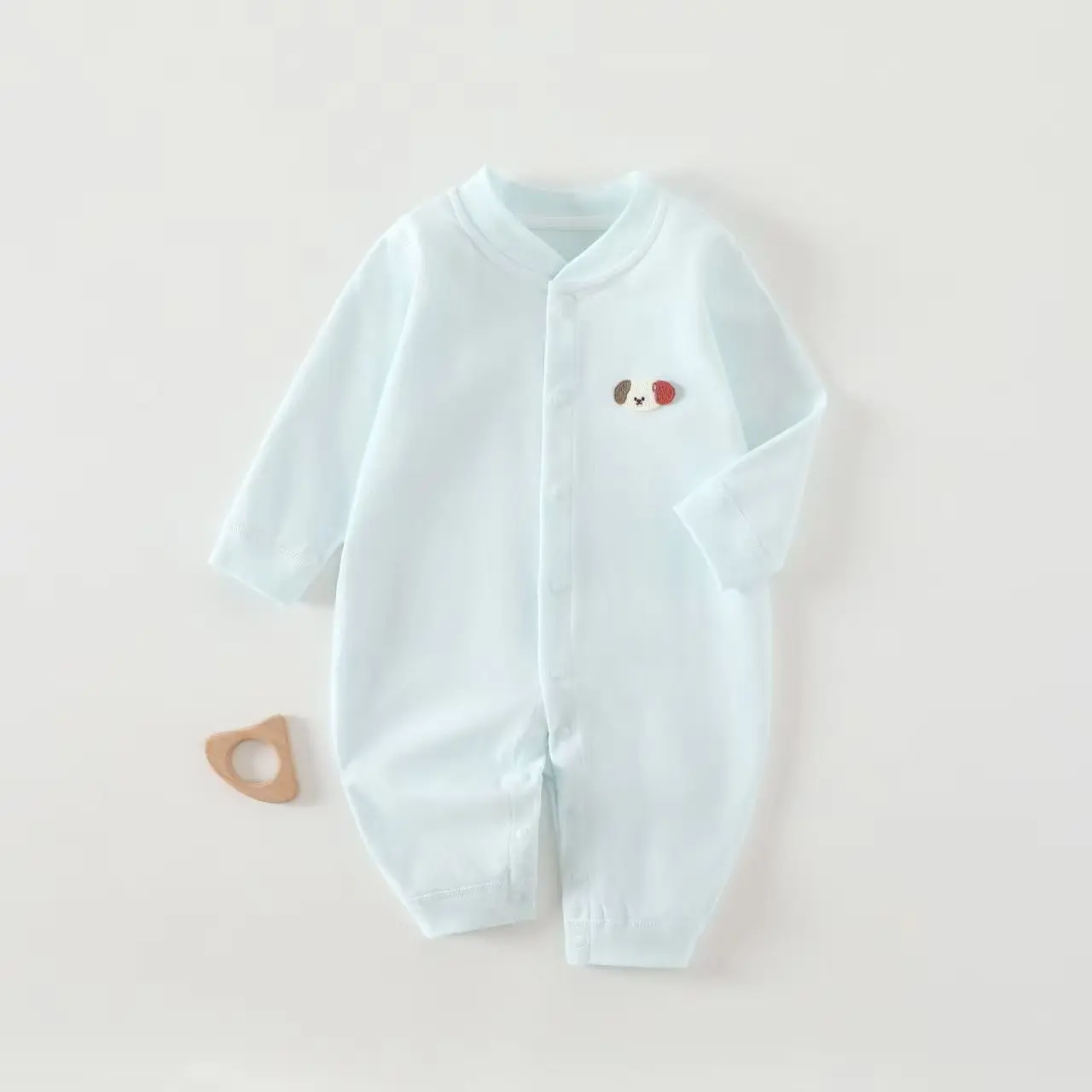 Baby onesie spring and autumn combed cotton boneless Aa type Romper long-sleeved children climbing clothes